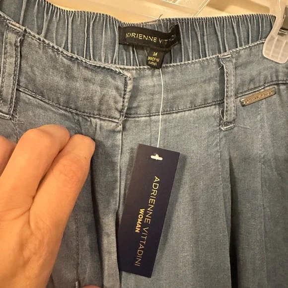 Adrienne Vittadini Blue Wide-Leg Palazzo Pants - Picture 2 of 7